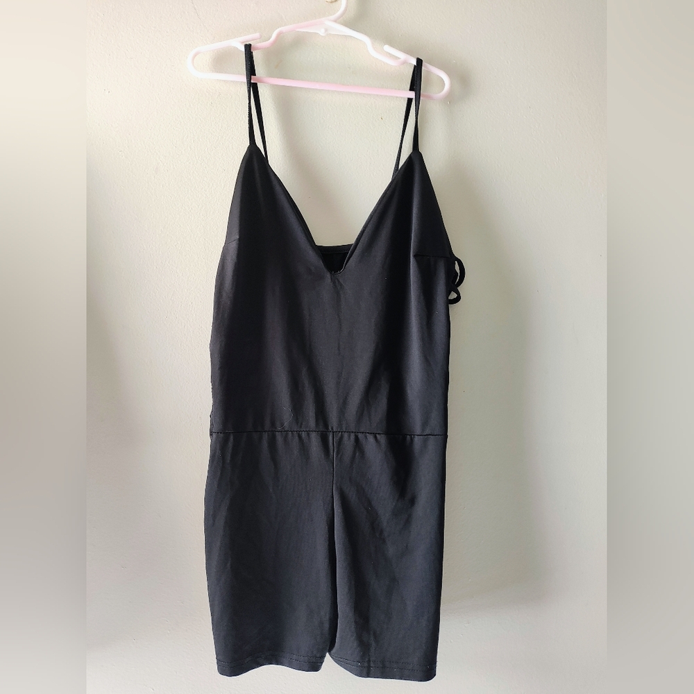Shein Black Spaghetti Strap Romper